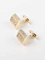 GILDED CRYSTAL MAJESTY CUFFLINKS