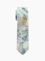 PURPLE TONE LEAF NECKTIE SUIT