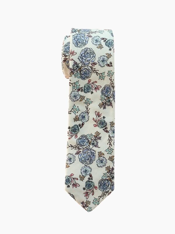 Whisper Blue Garden Cotton Tie Set