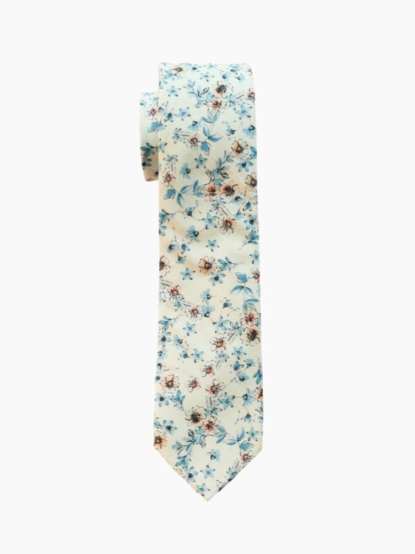 RUST FLORAL TIE SUIT