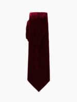 DARK BERRY VELVET TIE