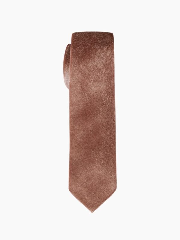 DUSTY ROSE VELVET TIE