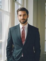 DUSTY ROSE VELVET TIE