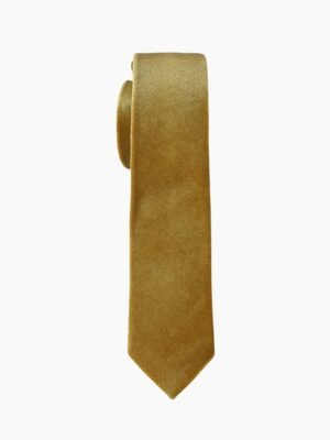 MUSTARD VELVET TIE