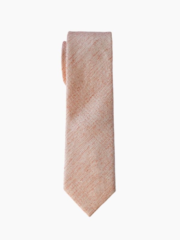 PEAL PINK PLAIN LINEN TIE
