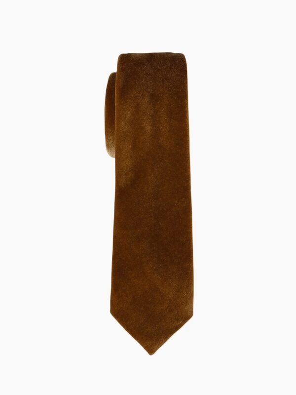 RUST VELVET TIE