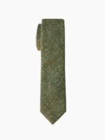 SAGE STRIPED WOOL TIE
