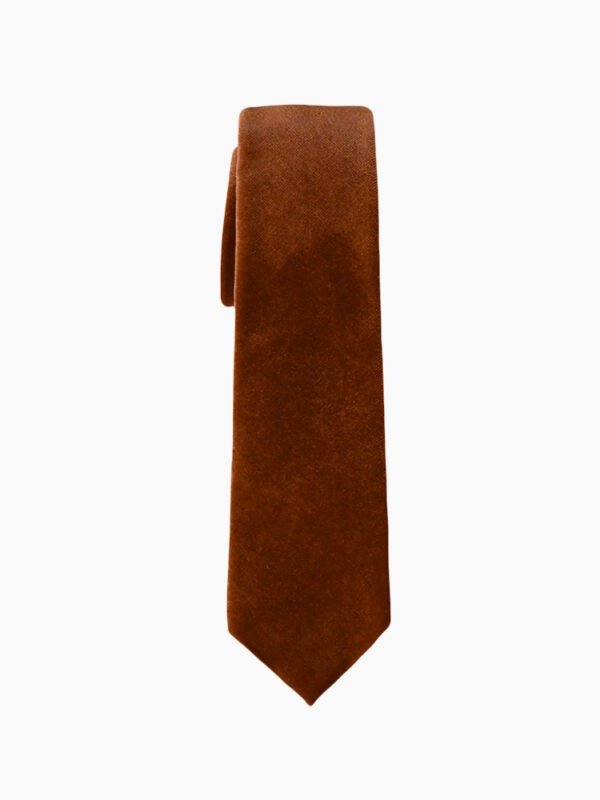 TERRA COTTA VELVET TIE