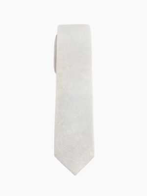 WINTER WHITE VELVET TIE