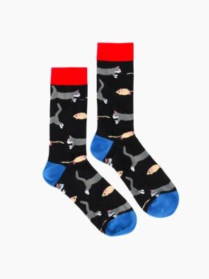 MEN'S CAT-MOUSE CHASE SOCKS