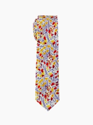 BOLD RED FLORAL TIE SUIT