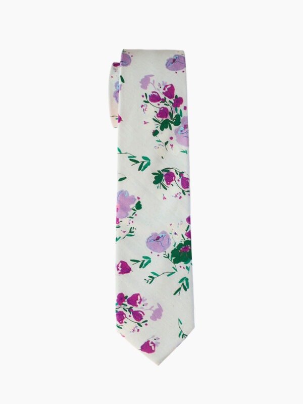 LAVENDER FLORAL TIE SUIT