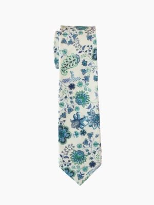 DUSTY BLUE PAISLEY NECKTIE SUIT