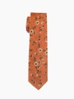 Artisan Terracotta Floral Cotton Tie Set