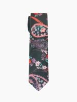 Midnight Paisley Silk Blend Tie Set