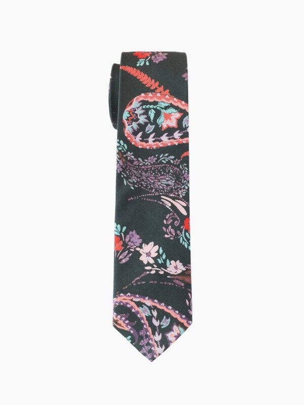 Midnight Paisley Silk Blend Tie Set
