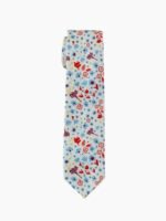 Azure Morning Floral Cotton Tie Set