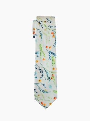 Azure Wheat Pattern Cotton Tie Set