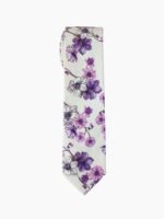PURPLE FLORAL TIE SUIT