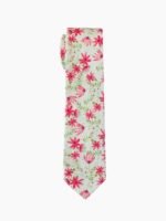 SOFT PINK AND WHITE FLORAL TIE SUIT