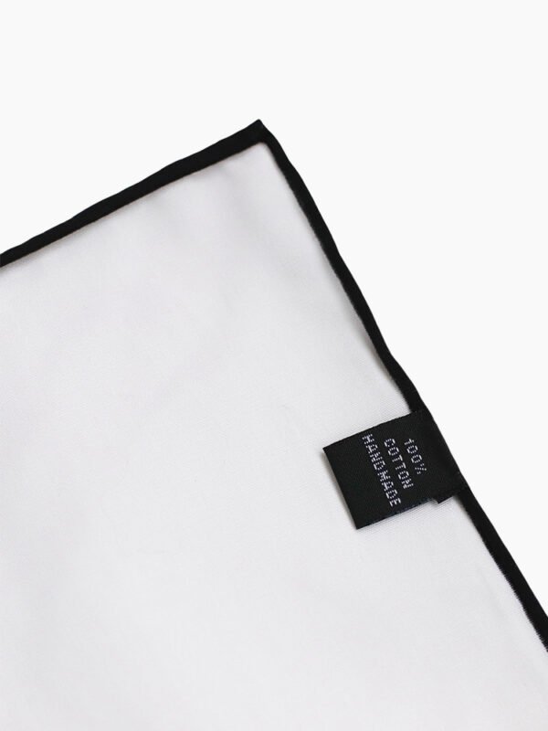 HAND - ROLLED HEM POCKET SQUARE WITH FAWN DESIGN