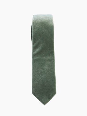 DARK EUCALYPTUS VELVET TIE