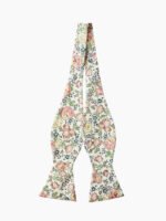 PINK FLORAL SELF-TIED BOW TIE