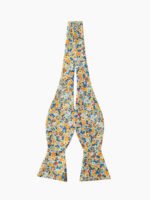 MULTICOLORED FLORAL SELF-TIED BOW TIE