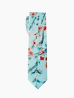 SKY BLUE FLORAL MEN'S TIE SUIT