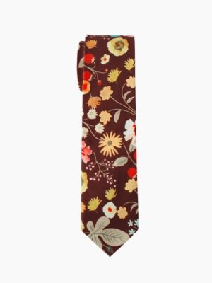MAHOGANY FLORAL NECKTIE SUIT