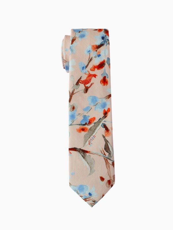 SKY BLUE FLORAL MEN'S TIE SUIT