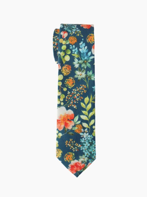 MAHOGANY FLORAL NECKTIE SUIT