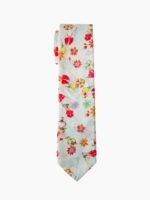 PASTEL ACCENTED VIVID FLROAL TIE SUIT