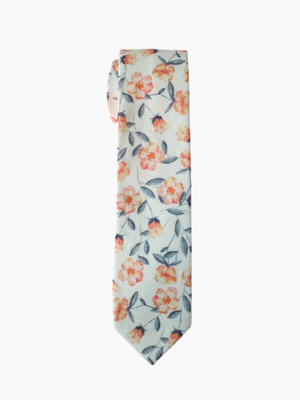 PEARL PINK FLORAL MEN'S TIE SUIT