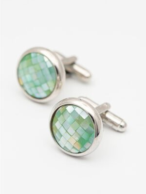 MOSAIC - STYLE GREEN AND SILVER