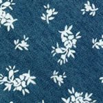 denim floral