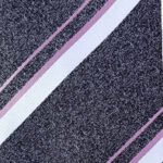 dark gray with pink & white