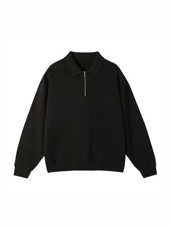 MEN'S HALF - ZIP POLO KNIT SWEATER | 4 TIMELESS COLORS