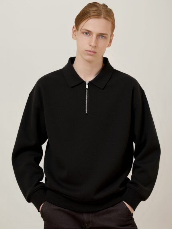 MEN'S HALF - ZIP POLO KNIT SWEATER | 4 TIMELESS COLORS