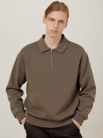 MEN'S HALF - ZIP POLO KNIT SWEATER | 4 TIMELESS COLORS