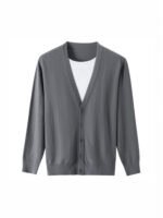Men's V - Neck Button - Up Knit Cardigan