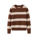 brown & cream striped