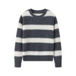 gray & white striped