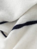 3-COLOR STRIPED CASHMERE BOAT NECK SWEATERS