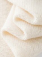 GOAT CASHMERE RICH BLACK & WHITE OVERSIZED-SLEEVE SWEATER