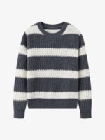 Textured Striped Luxury Cashmere Crew Neck Sweaters (3 Styles)