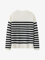 LUXURY CASHMERE STRIPED LUXURY SWEATER
