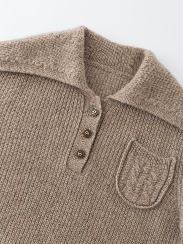 LUXURY CASHMERE DARK COFFEE LUXURY SWEATER