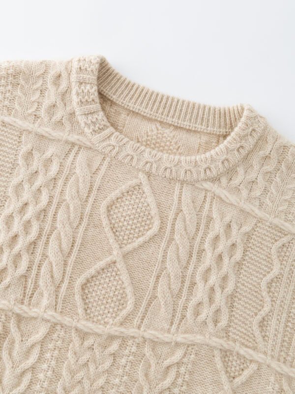 ABLE-KNIT SOFT TOUCH CASHMERE CREW NECK SWEATER (2 COLORS)