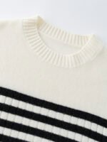 LUXURY CASHMERE STRIPED LUXURY SWEATER